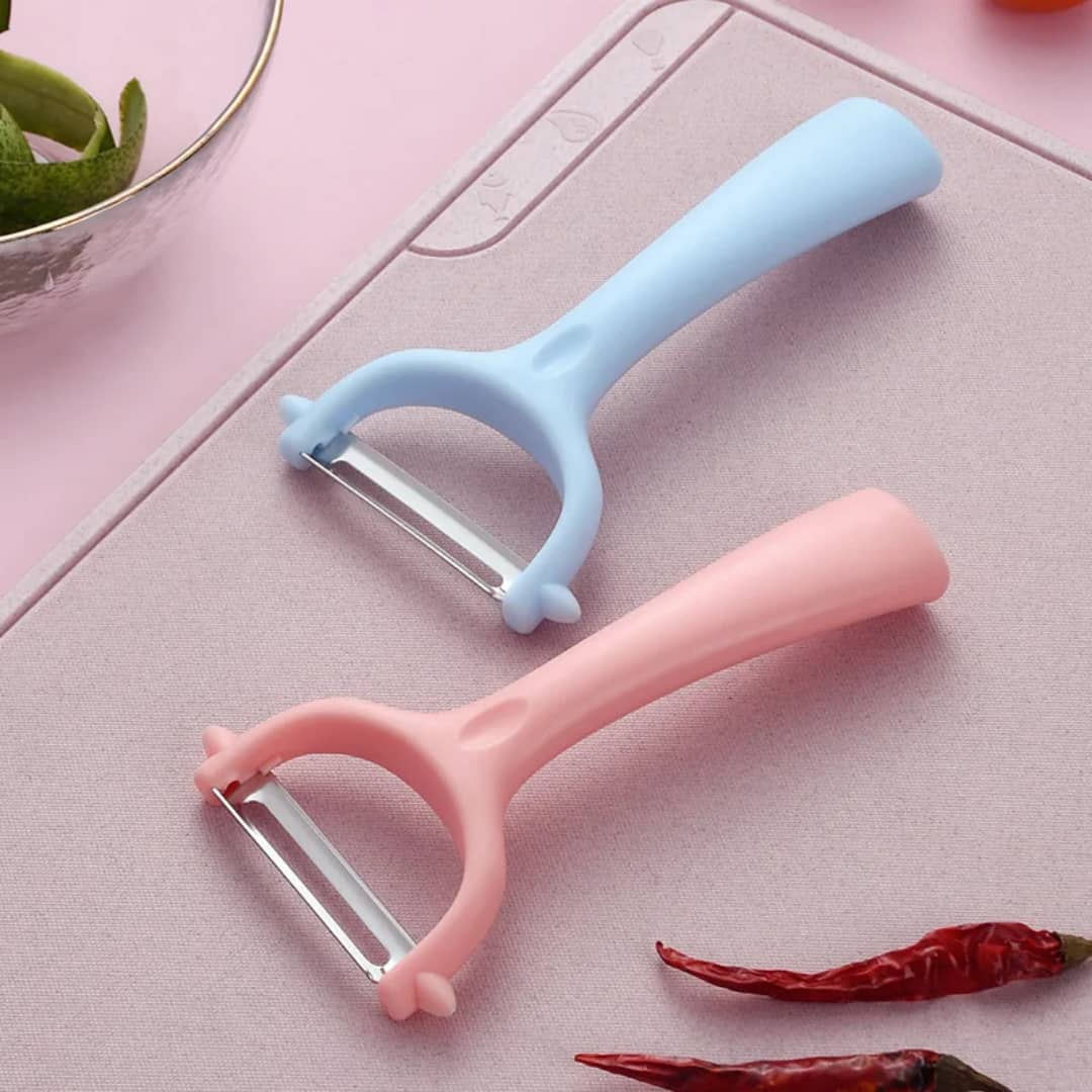 قشارة بطاط ستيل بيد بلاستيك ملون