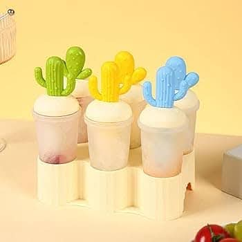 قوالب ايسكريم مدور شكل صبار 6 خانات  XJ-8304