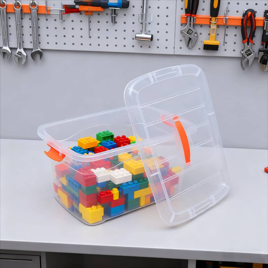 علبة حافظة شفاف قفل