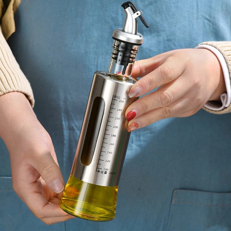 علبة زيت ملبس استيل