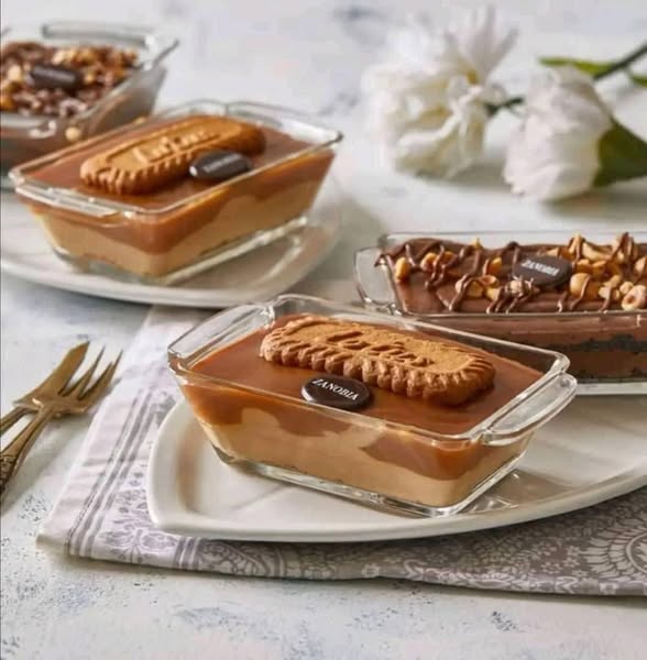 صحن زجاج مستطيل بيدين صغير 8*12 سم