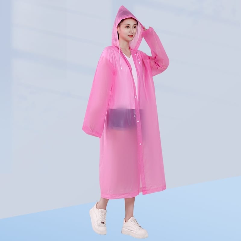 جاكت -سترة مطر ملون كبير