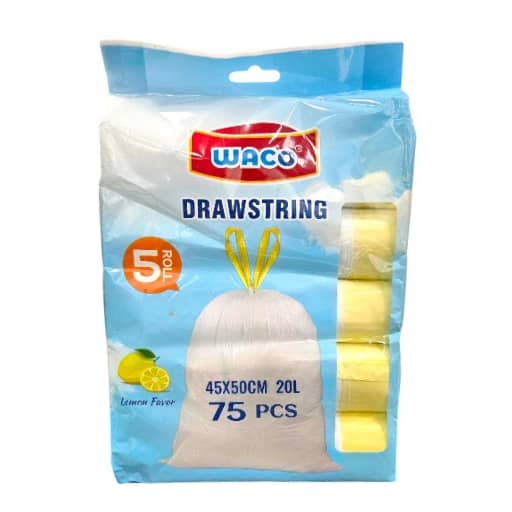 اكياس قمامة ملون واكو 45*50 سم 75 قطعة W026