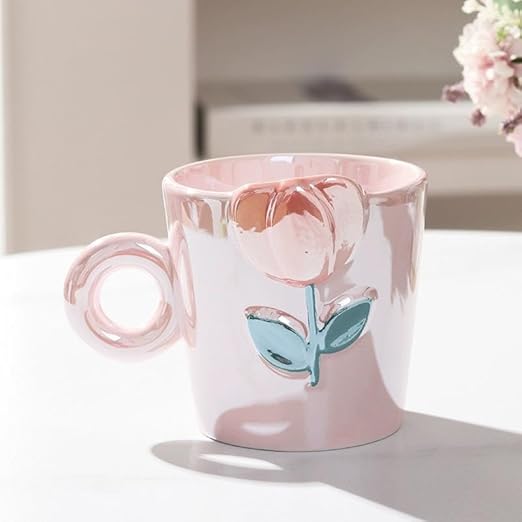 كوب سيراميك وردة ثري دي AZ-3518