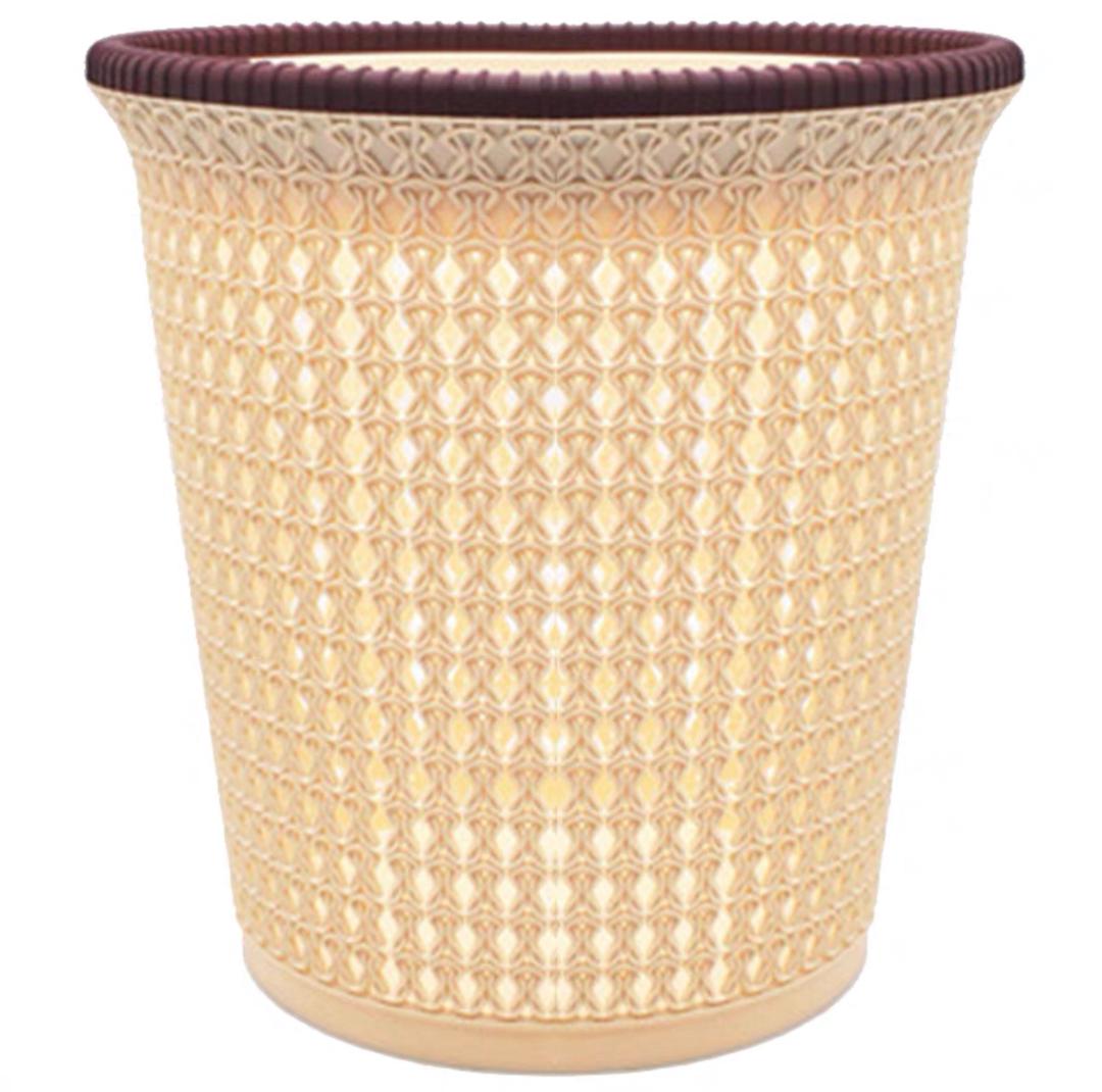 سلة قمامة خزفي مدور