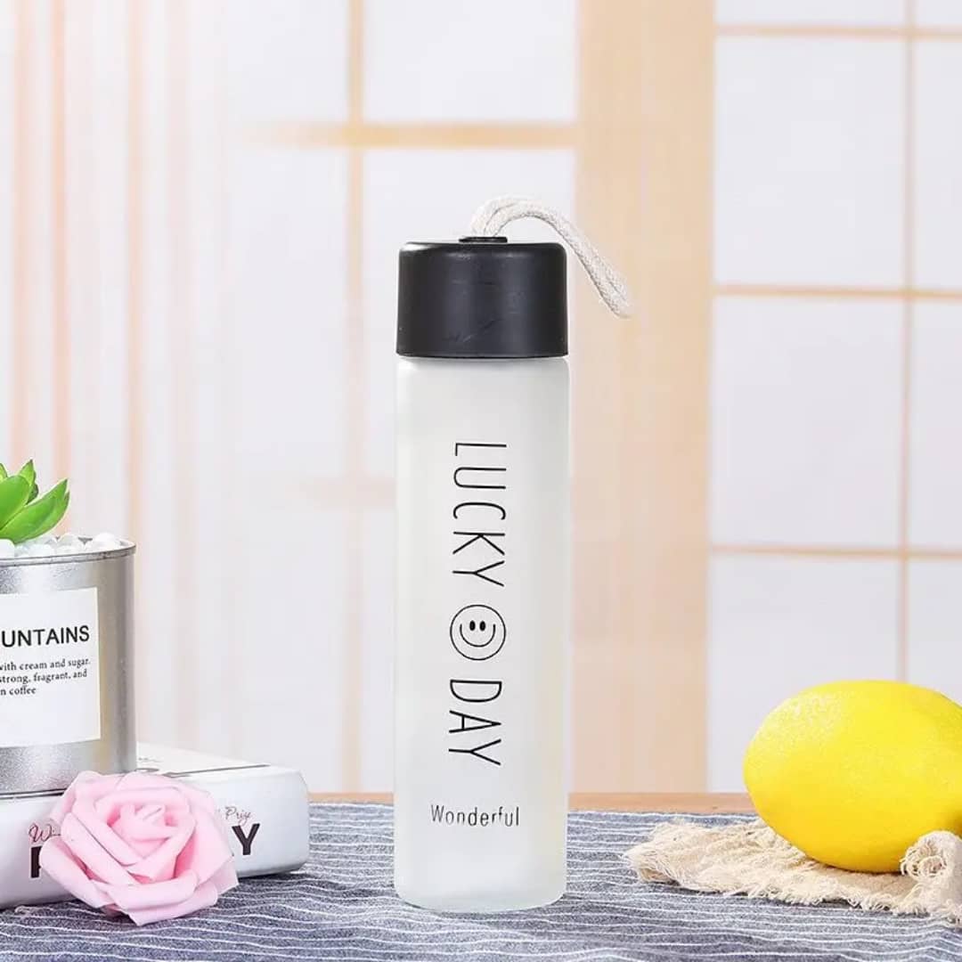 زمزمية زجاج معتم 350 مل مع غطاء بمسكة iik 68