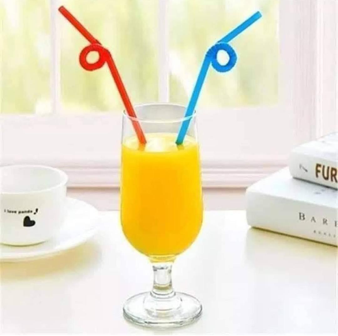 مصاصات عصير سفري ملون 100 قطعة LLK-9018